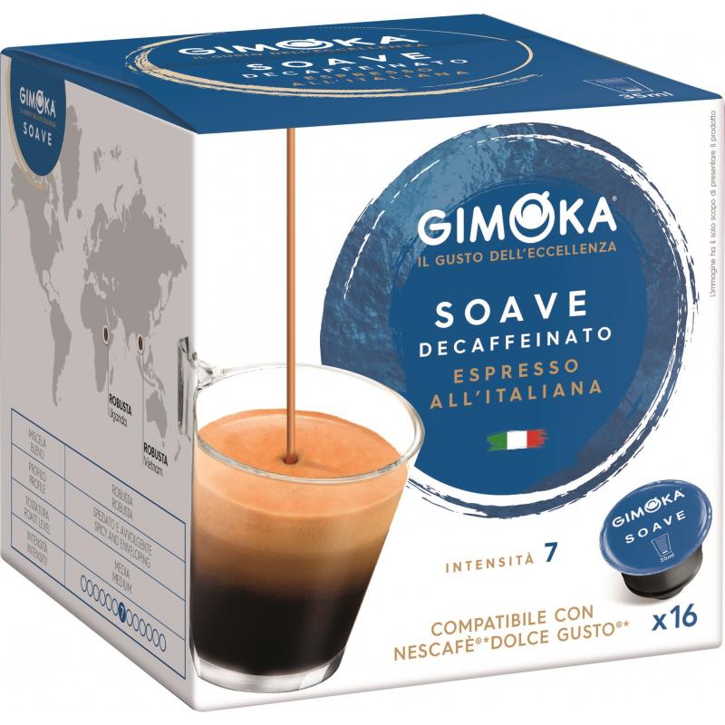 Кофе в капсулах Gimoka Dolce Gusto Espresso Soave (DG), 16кап/уп