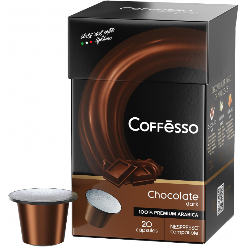 Кофе в капсулах Coffesso Dark Chocolate, 20шт 101493