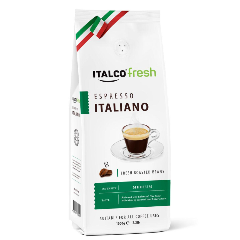 Кофе Italco Espresso Italiano в зернах, 1кг