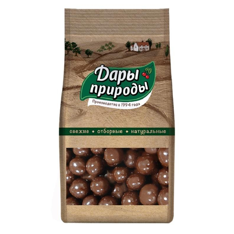 Фундук в шоколадной глазури  Драже Дары природы  250 гр, 2706