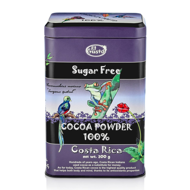 Какао El Gusto Sugar Free Cocoa Powder 100% нат., 200г