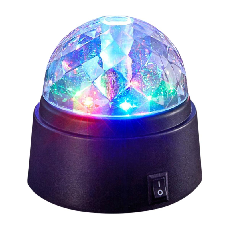 Диско-светильник шар Диско, 6 мульти, 9x9 см, 3xАА 55130