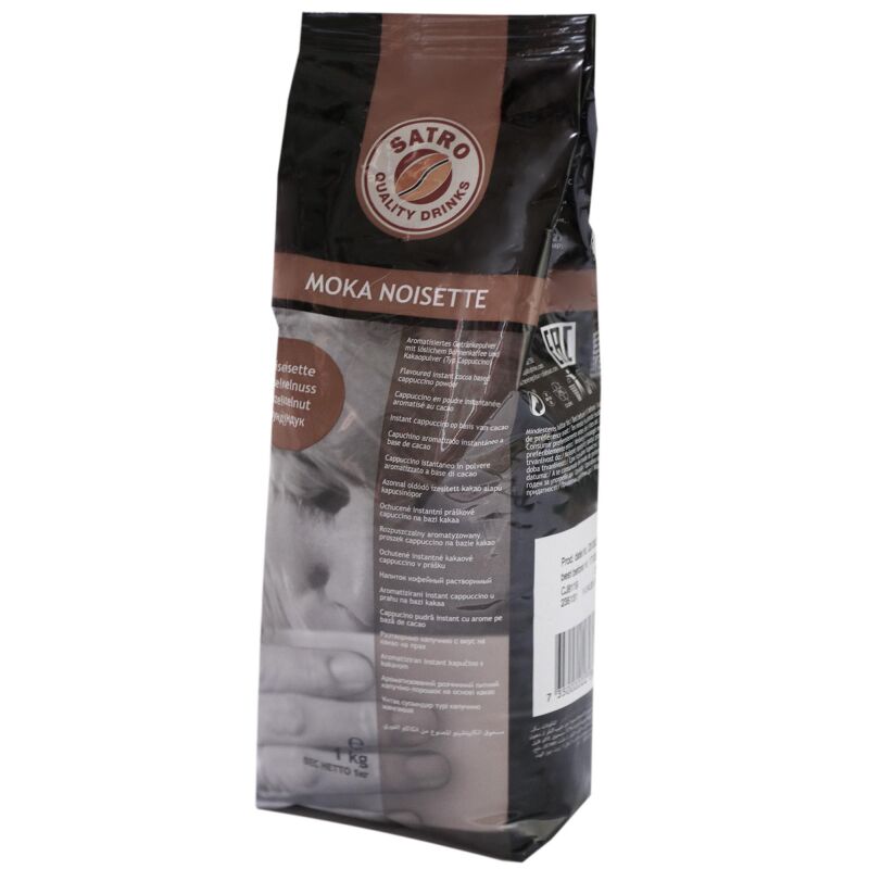 Кофе Satro Quality Drinks Moka Noisette напиток кофейный растворимый, 1кг
