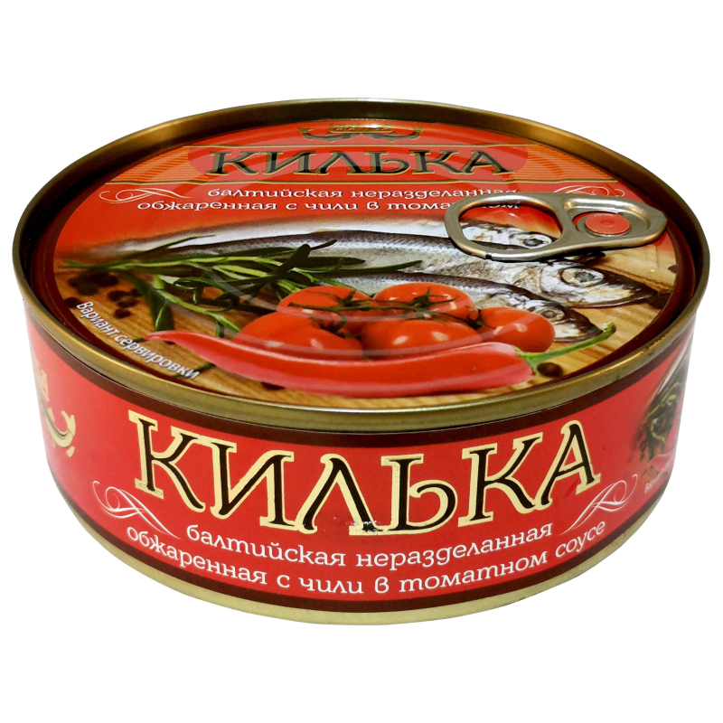 Рыбные консервы Килька Laatsa балтийская обжаренная в т/с, 240г