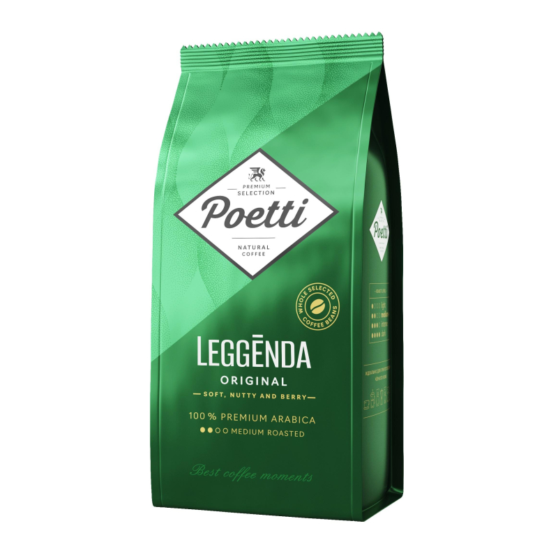 Кофе Poetti Leggenda Original в зернах, 1кг