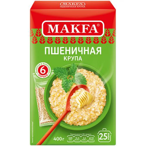 Крупа Makfa пшеничная, 6 пакетов, 400 г