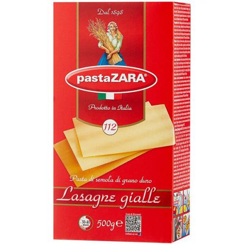 Макаронные изделия Pasta Zara 112 Лазанья, 500 г
