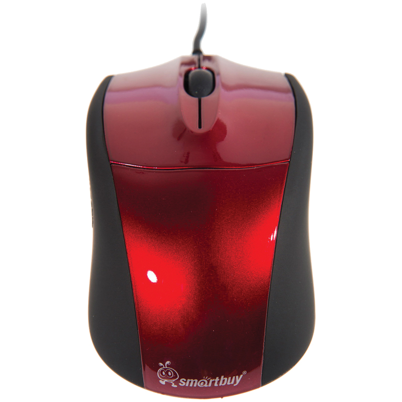 Мышь Smartbuy 325, USB, красный, 2btn+Roll