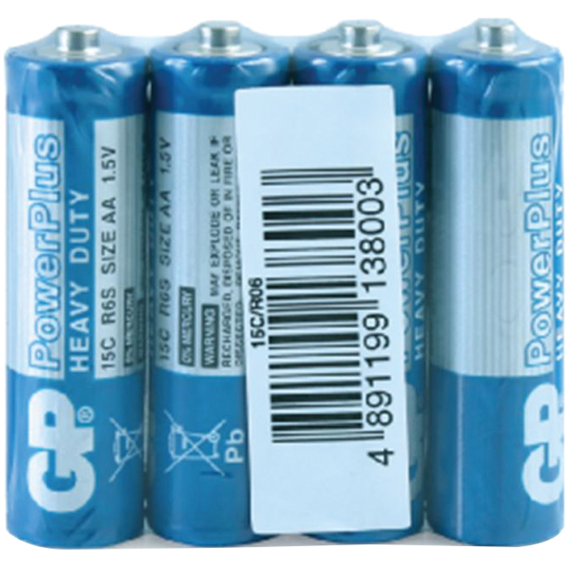 Батарейка GP PowerPlus AA/LR6 15G солевая, OS4
