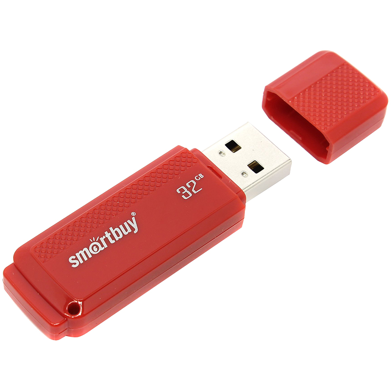 Память Smart Buy Dock  32GB, USB 2.0 Flash Drive, красный