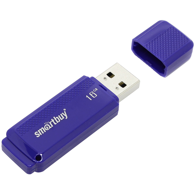 Память Smart Buy Dock  16GB, USB 2.0 Flash Drive, синий