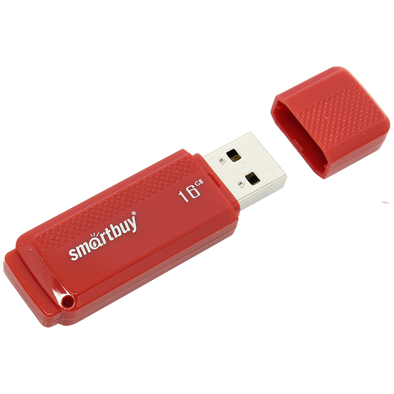 Память Smart Buy Dock  16GB, USB 2.0 Flash Drive, красный