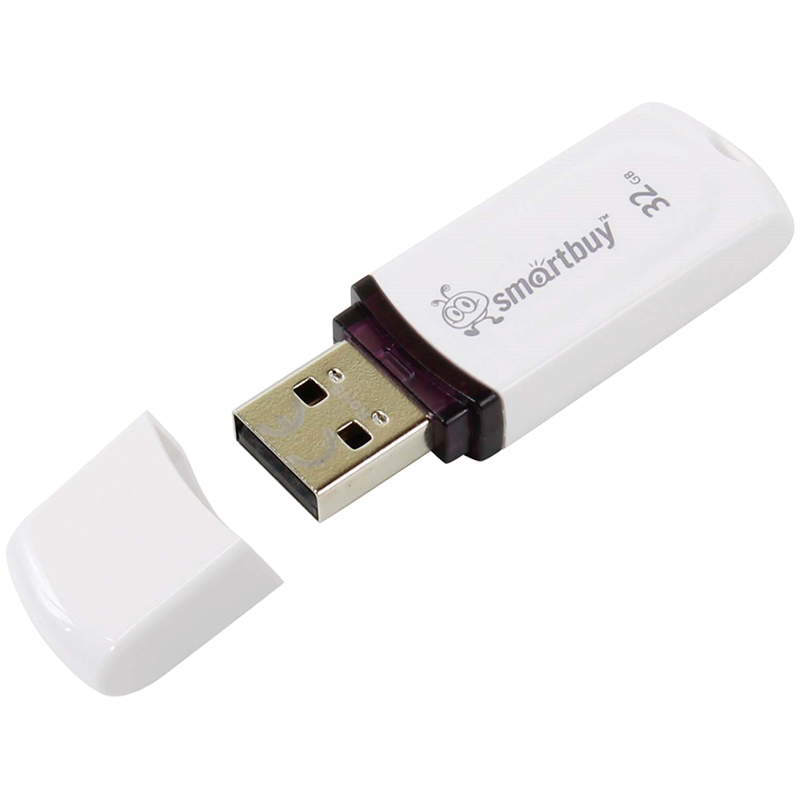 Память Smart Buy Paean  32GB, USB 2.0 Flash Drive, белый