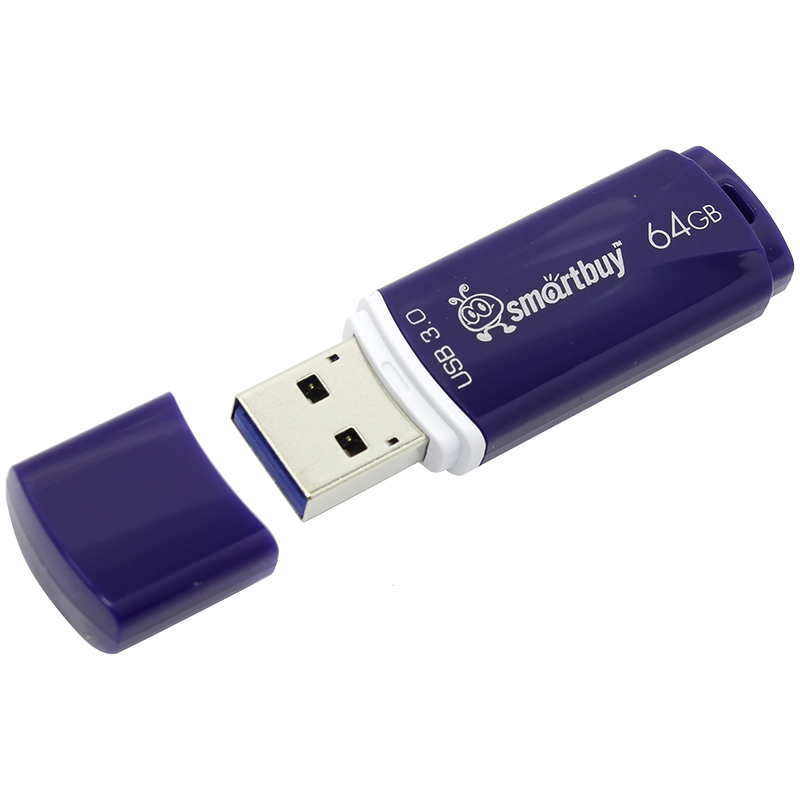 Память Smart Buy Crown  64GB, USB 3.0 Flash Drive, синий