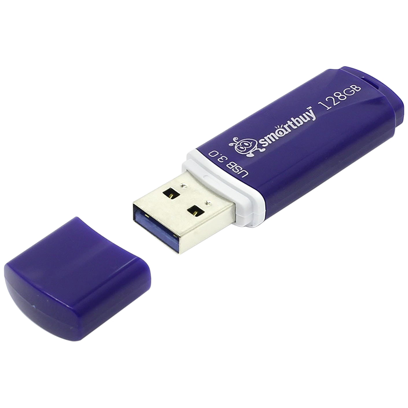 Память Smart Buy Crown  128GB, USB 3.0 Flash Drive, синий