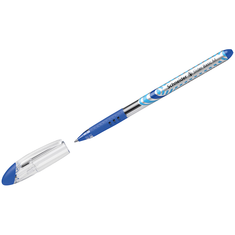 Ручка шарик. Schneider "Slider Basic" синяя, 1,0мм, грип