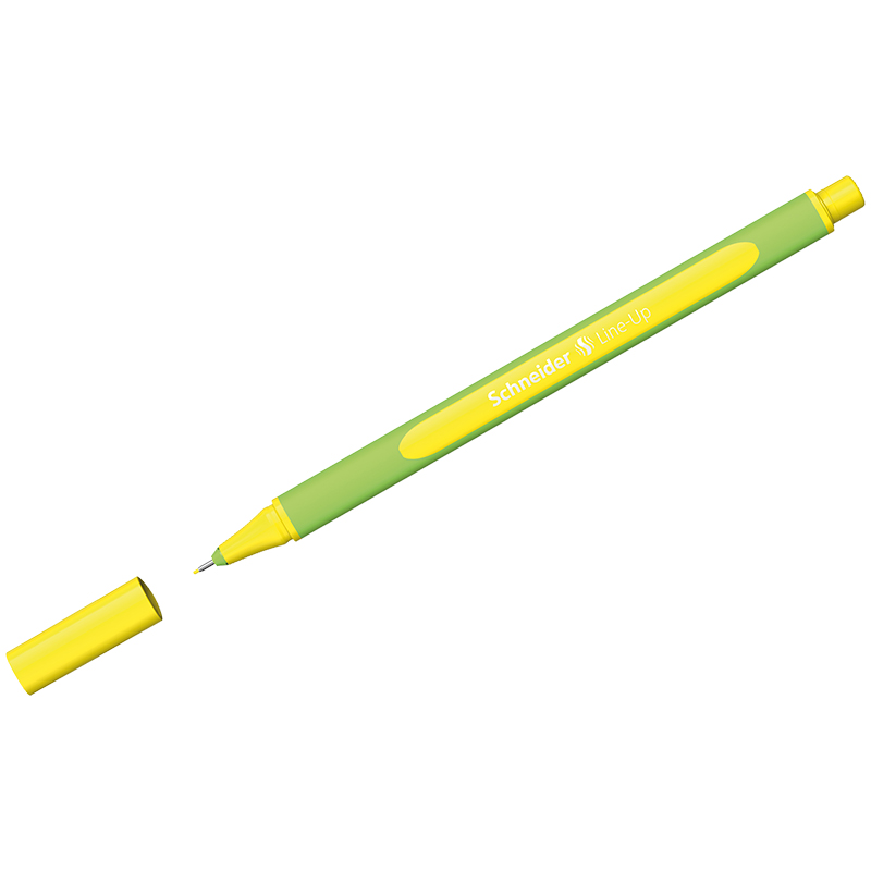 Ручка капиллярная Schneider "Line-Up" неоновая желтая, 0,4мм