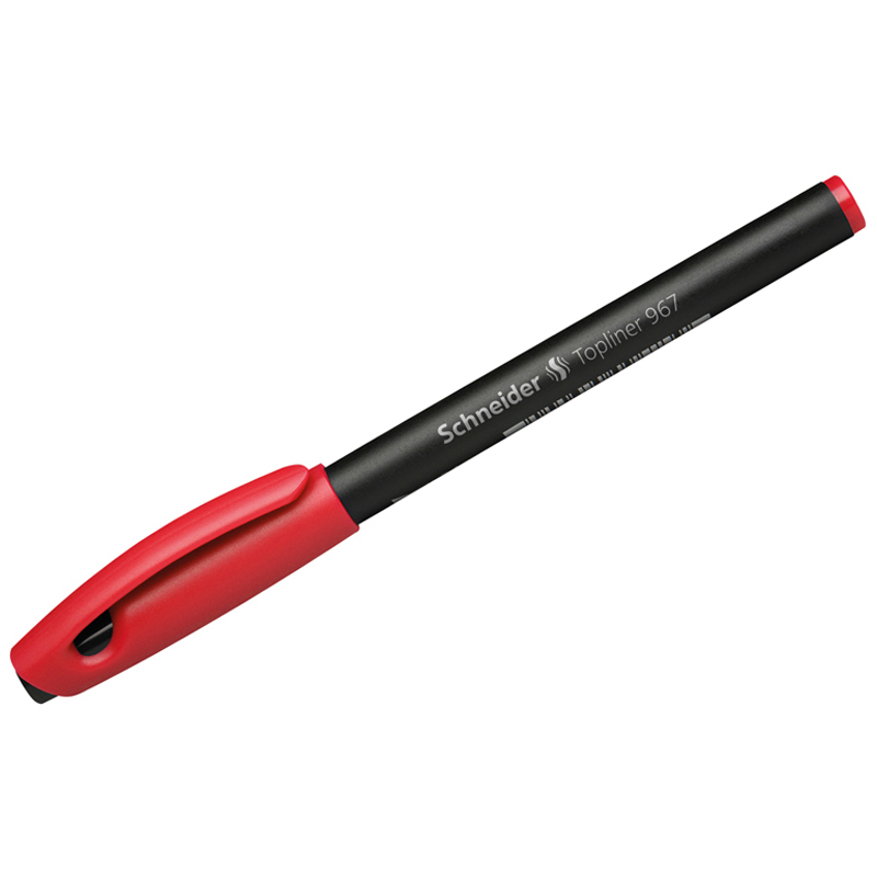 Ручка капиллярная Schneider "Topliner 967" красная, 0,4мм