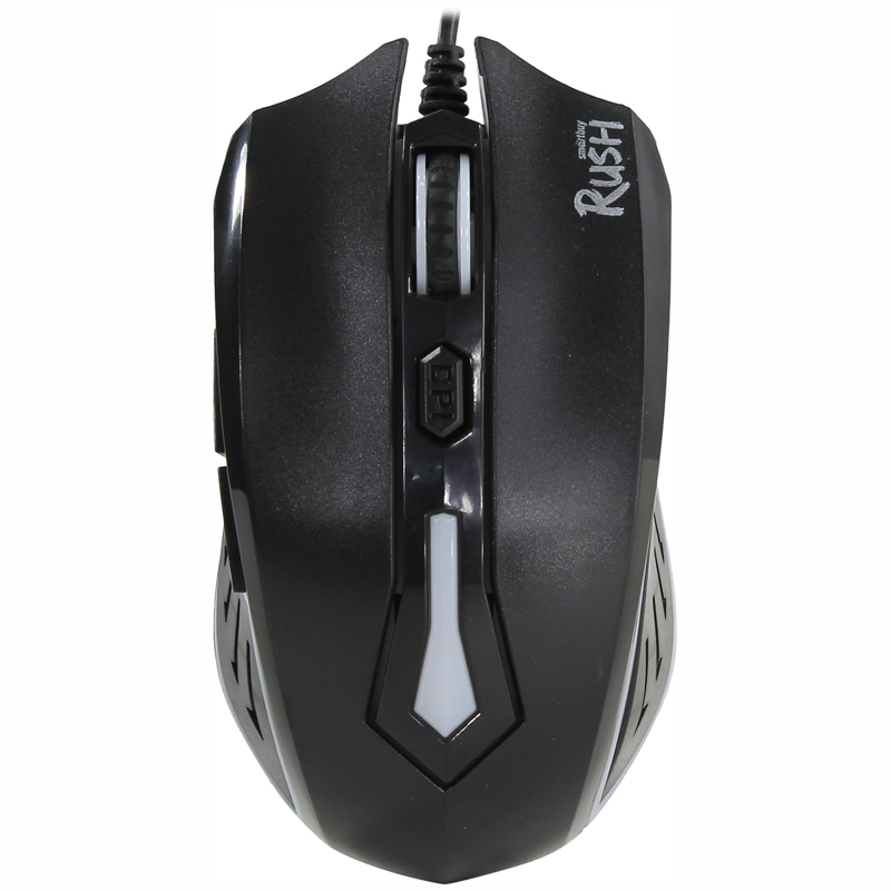 Мышь Smartbuy Rush 712, USB, с подсветкой, черный, 4btn+Roll