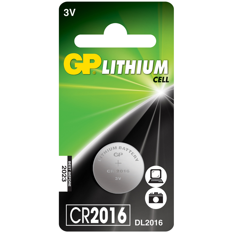 Батарейка GP CR2016 (DL2016) литиевая BC1