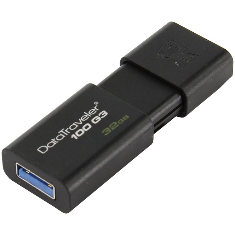 Память Kingston DT100G3  32GB, USB 3.0 Flash Drive, черный