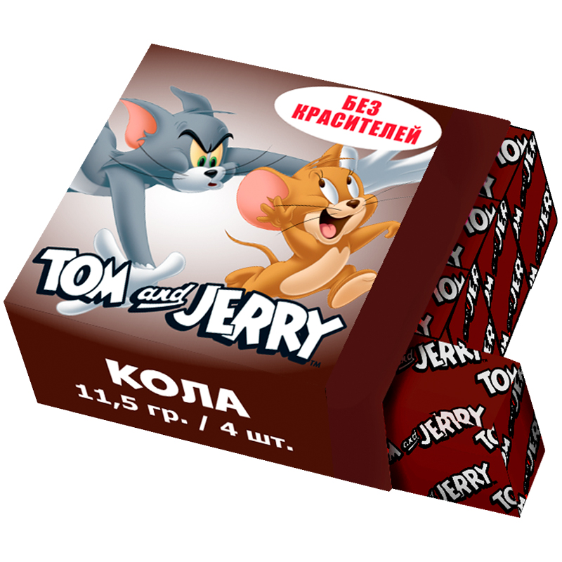Жевательная конфета  Tom&Jerry, кола, 11,5г