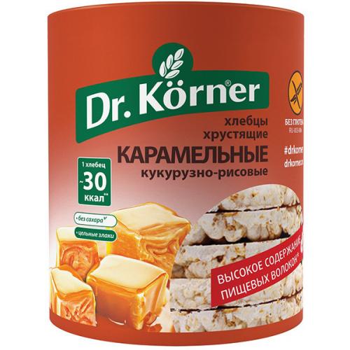 Хлебцы Dr.Korner Кукурузно-рисовые карамельные, 90 г