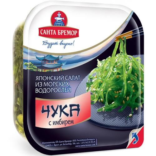 Салат из морских водорослей Санта Бремор Чука с имбирем, 150 г