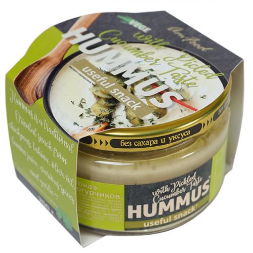 Закуска AmFood Тайны Востока Хумус со вкусом маринованных огурчиков, 200 г