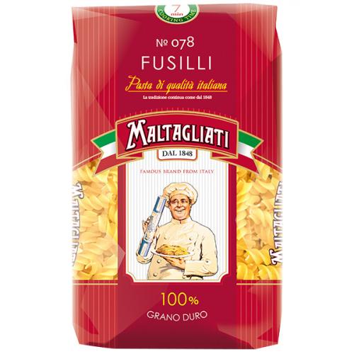 Макаронные изделия Maltagliati 078 Fusilli Спираль, 450 г