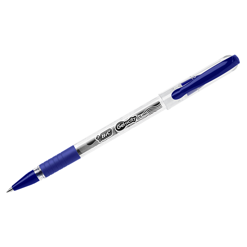 Ручка гелевая Bic Gelocity Stic синяя, 0,5мм, грип