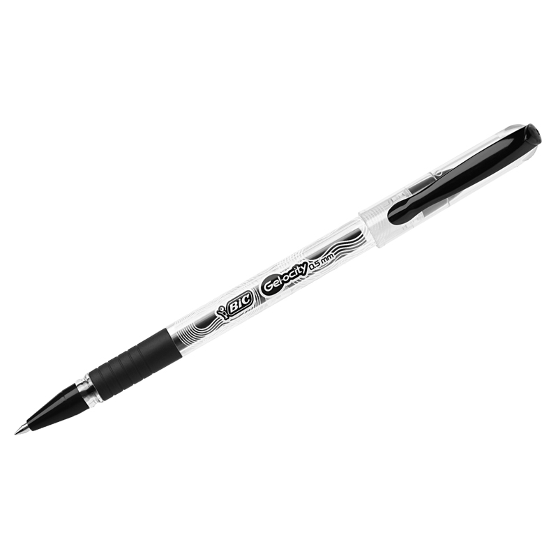 Ручка гелевая Bic Gelocity Stic черная, 0,5мм, грип