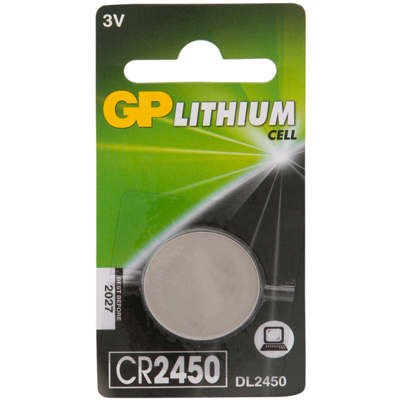 Батарейка GP CR2450 (DL2450) литиевая, BC1