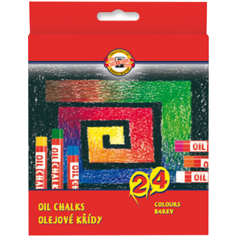 Пастель масляная Koh-I-Noor "8314", 24 цвета, картон. упаковка