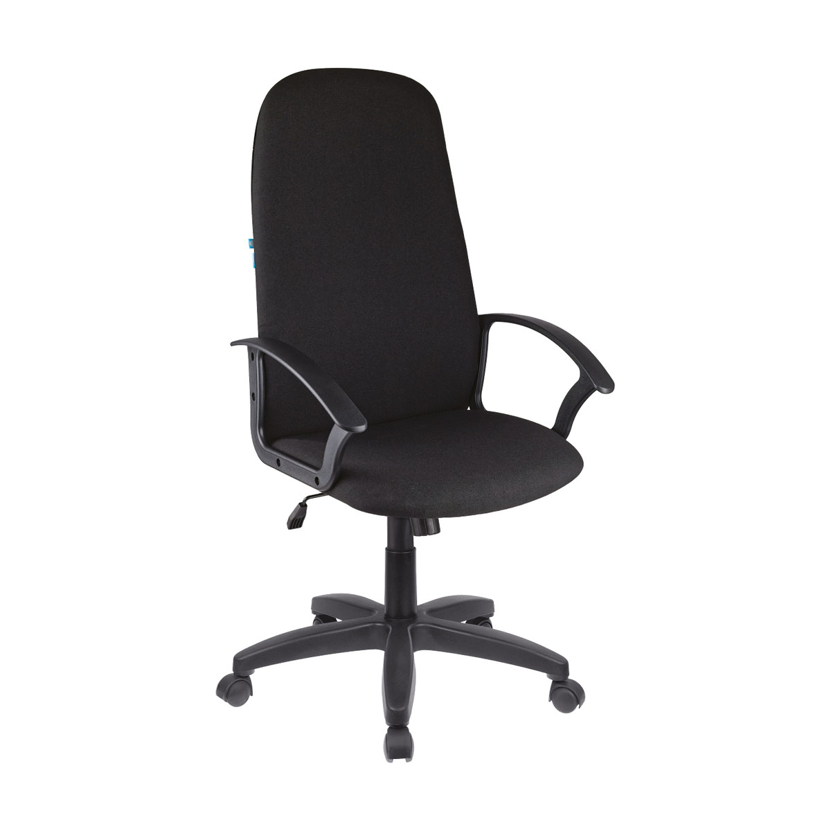 Кресло руководителя Helmi HL-E79 "Elegant" LT, ткань, черная, механизм качания