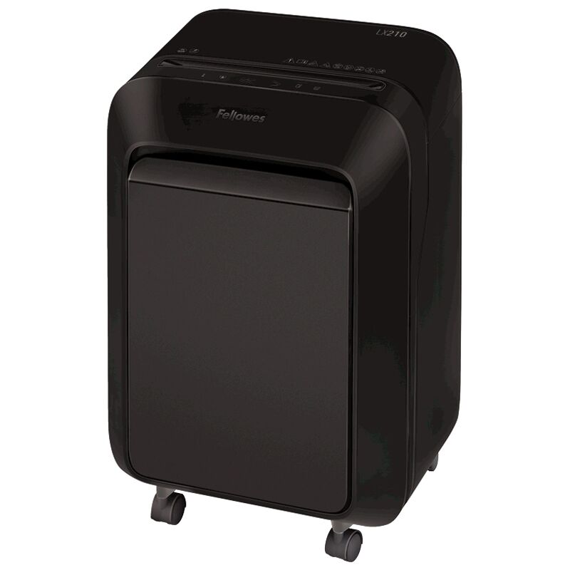 Уничтожитель (шредер) Fellowes FS-55025 LX210, 4 ур. секр., 16 листов, 4*12мм, 23л, скрепки, скобы, карты (ПОД ЗАКАЗ)