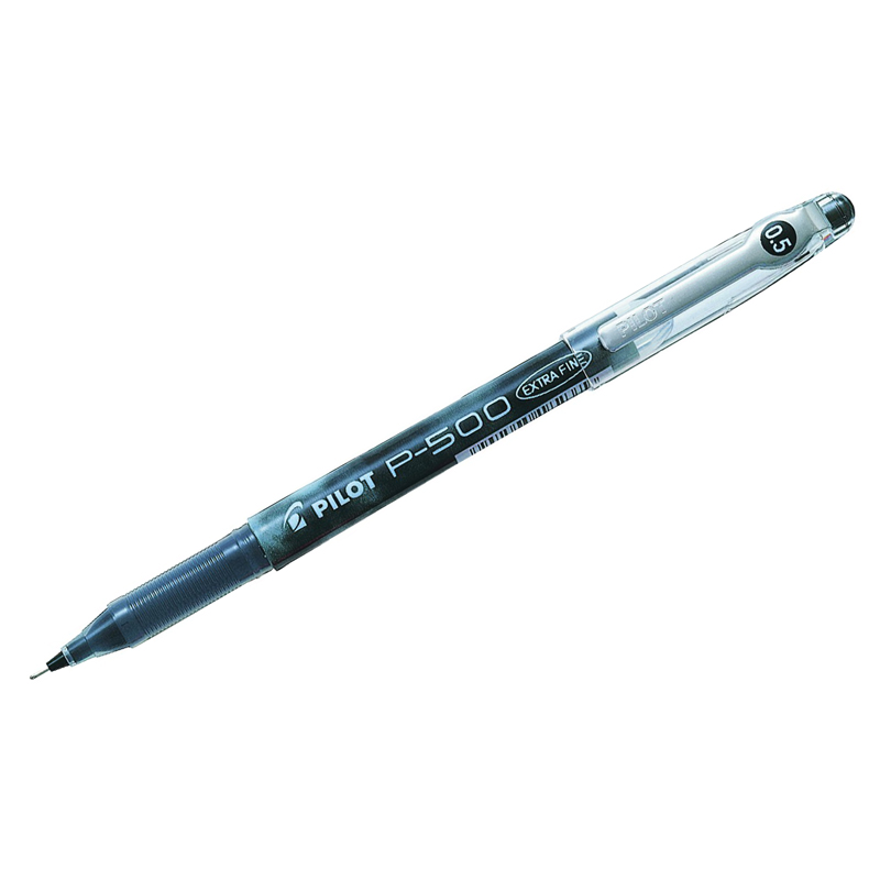 Ручка гелевая Pilot BL-P50-B черная, игольчатый стержень, 0,5мм, одноразовая