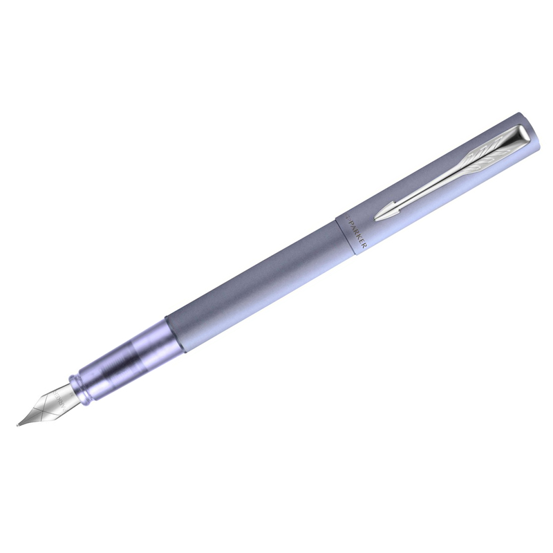 Ручка перьевая Parker Vector XL Silver Blue синяя, 0,8мм, подарочная упаковка