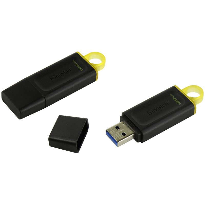 Память Kingston Exodia 128GB, USB 3.2 Flash Drive, черный