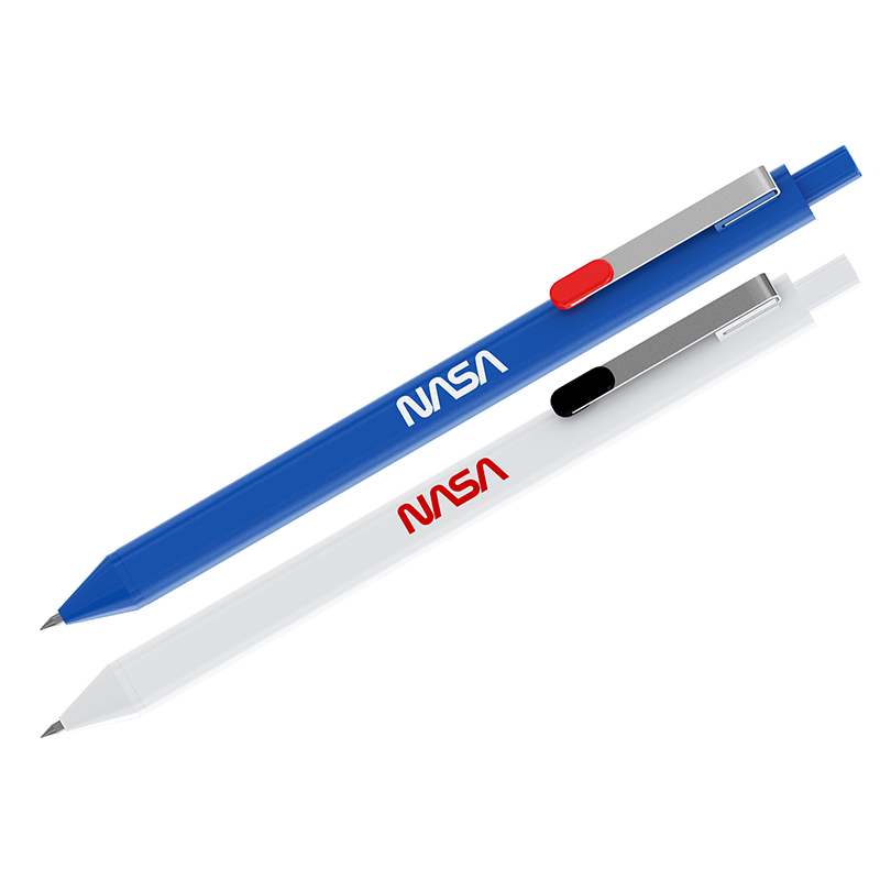 Ручка шариковая автоматическая Berlingo Ad Astra синяя, 0,7мм, рисунок на корпусе, ассорти
