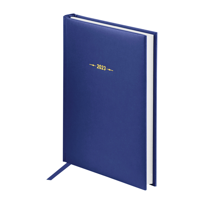 Ежедневник датированный 2023г., А5, 176л., балакрон, OfficeSpace Ariane, синий