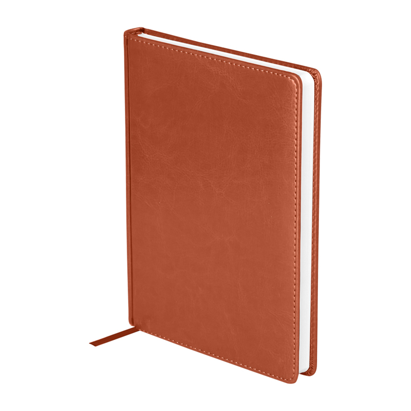 Ежедневник датированный 2023г., А5, 176л., кожзам, OfficeSpace Nebraska, коричневый