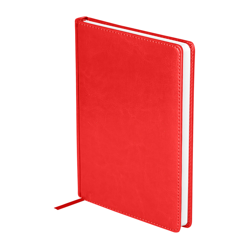 Ежедневник датированный 2023г., А5, 176л., кожзам, OfficeSpace Nebraska, красный