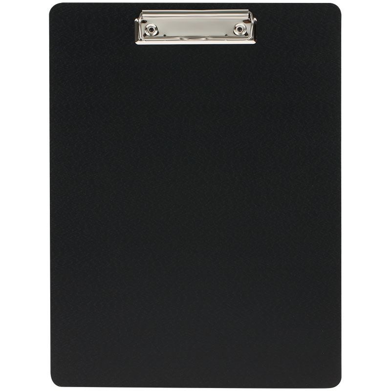 Планшет с зажимом OfficeSpace А4, пластик (полифом), черный