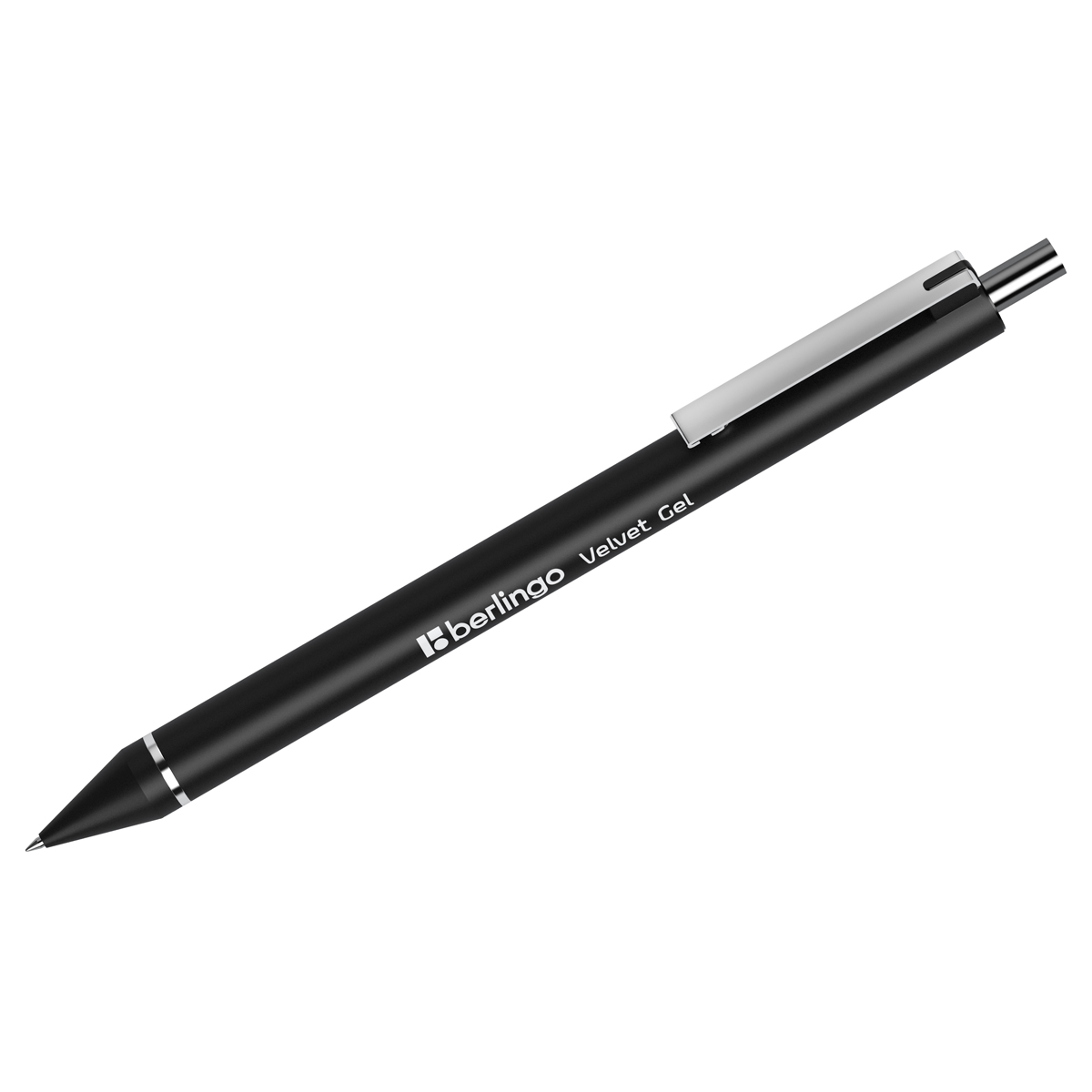 Ручка гелевая автомат. Berlingo Velvet gel черная, 0,5мм