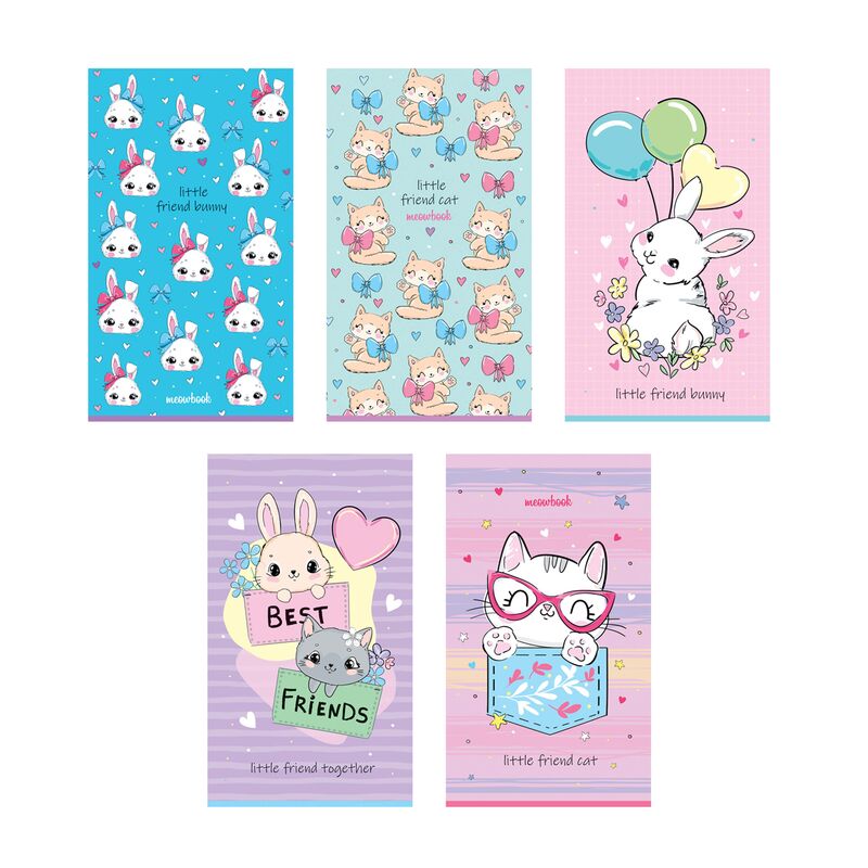 Блокнот А7 48л склейке ArtSpace "Cute animals"
