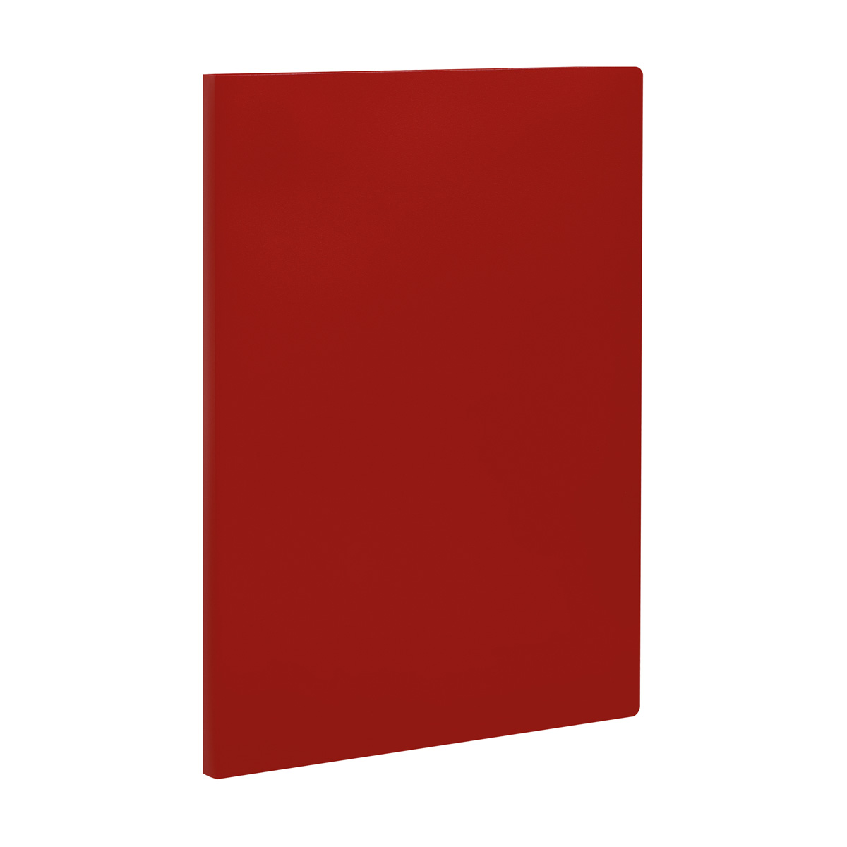 Папка файловая 20 красная СТАММ А4 14мм 500мкм пластик