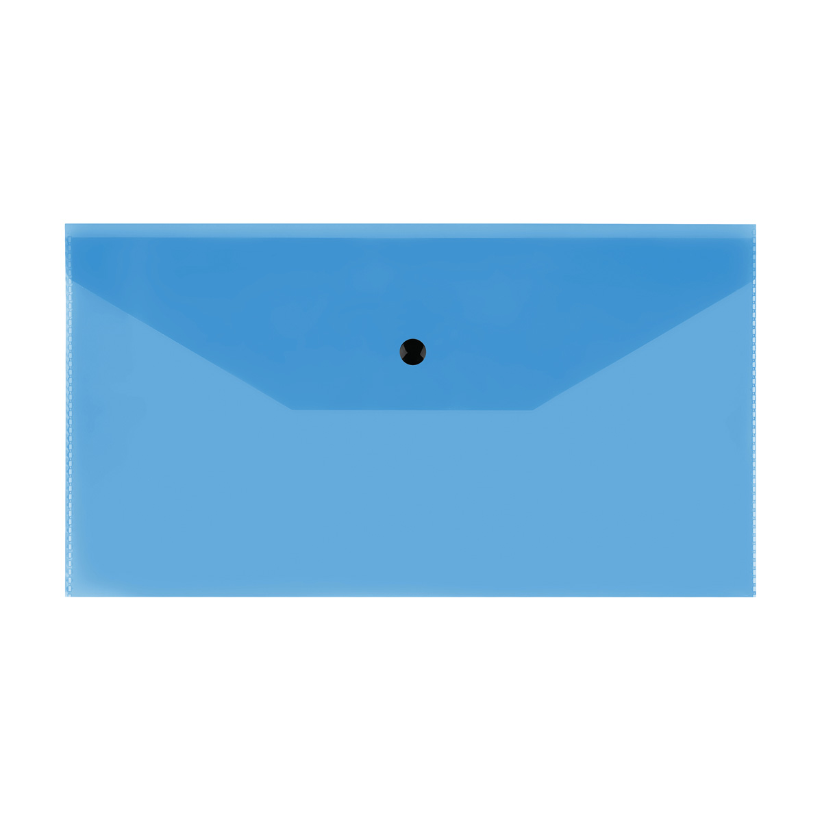 Папка-конверт С6+ на кнопке 150мкм синяя СТАММ