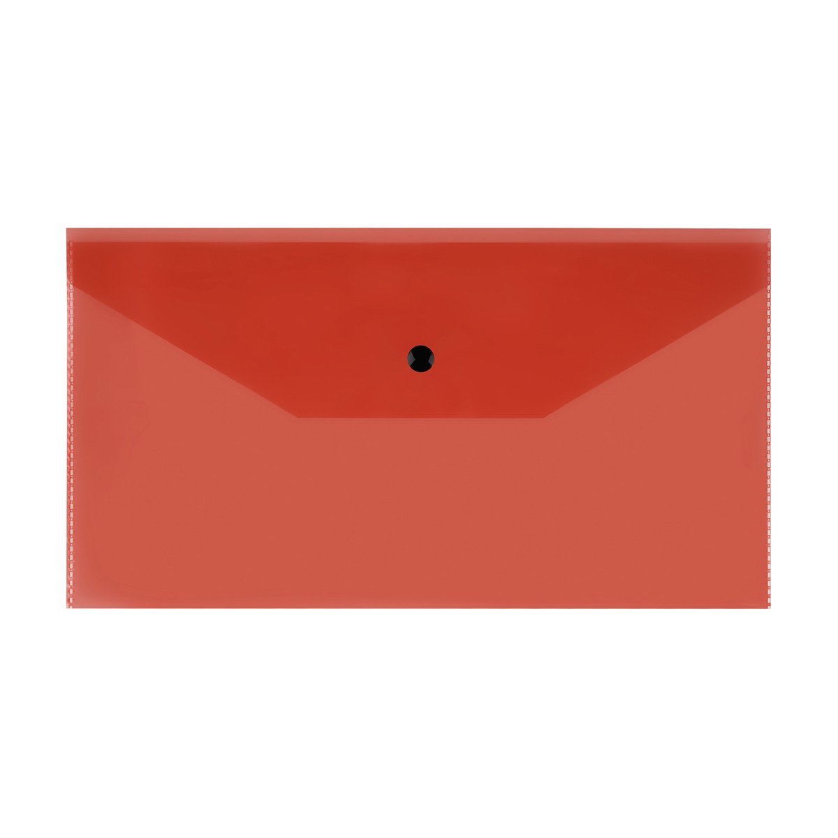 Папка-конверт С6+ на кнопке 150мкм красная СТАММ