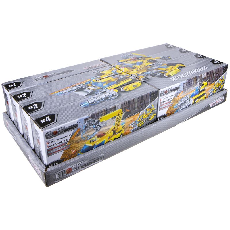 Конструктор пластиковый 1toy Blockformers Connector. Мегастроймобиль, ассорти, картонная коробка